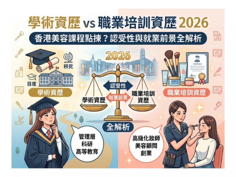Academic vs Vocational Qualifications 2026 | HK Beauty Course Guide | HKQF VTCT ITEC Recognition Emp