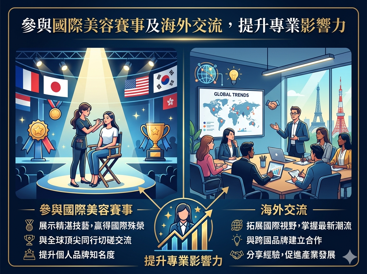 國際美容賽事與海外交流 - 拓展國際視野
