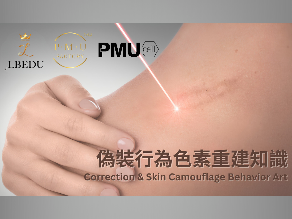 偽裝行為藝術皮膚色素重建技術示意